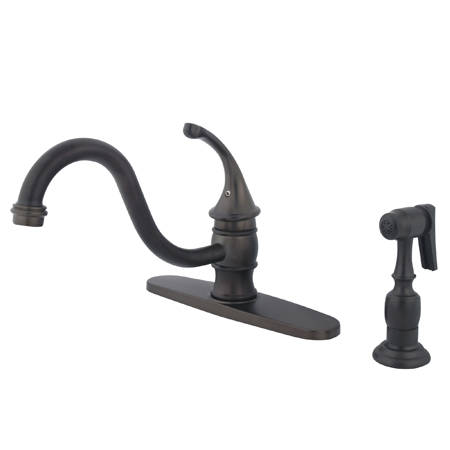 Kingston Brass Georgian Widespread Lavatory Faucet With Pop-Up – Brushed Nickel